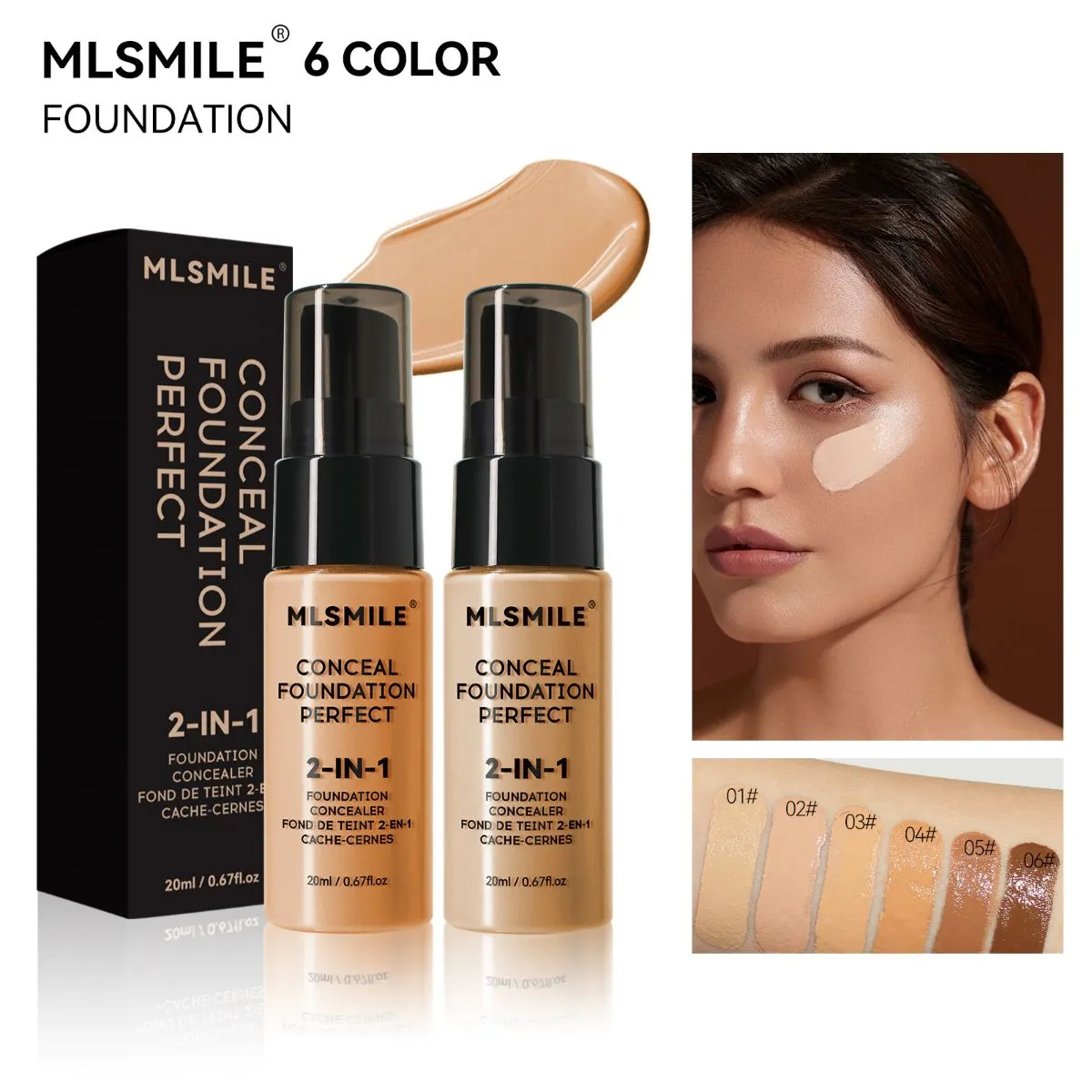 Matte Liquid Foundation – Oil-Control & Pore-Blurring, Buildable Full Coverage Face Makeup with Natural Long-Lasting Finish, Flawless All-Day Wear